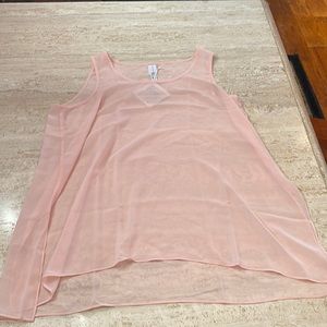 NWT Wynne Layers Pinkish/peach Tank Top Shirt Women's Large